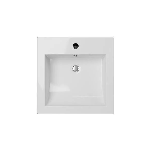 Bulk-Packed 16 x 16" White Semi-Recessed Porcelain Vessel Sink with Overflow - Image 3