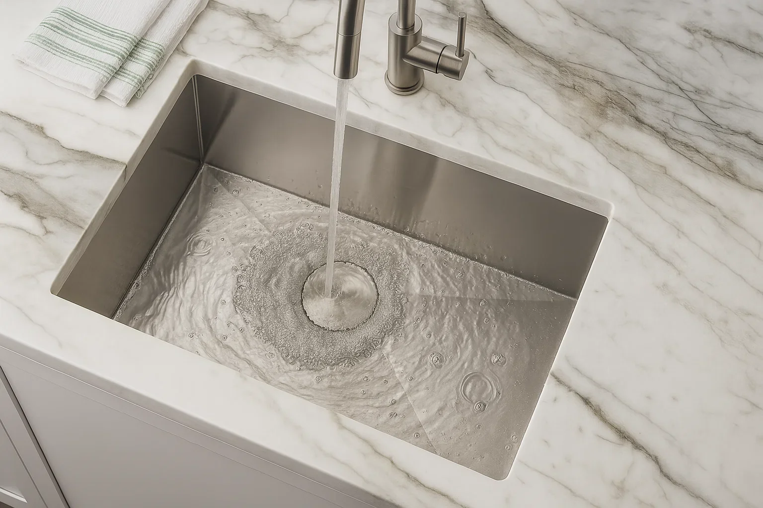 25" Zero Radius Undermount Stainless Steel Single Bowl Kitchen Sink - Image 3