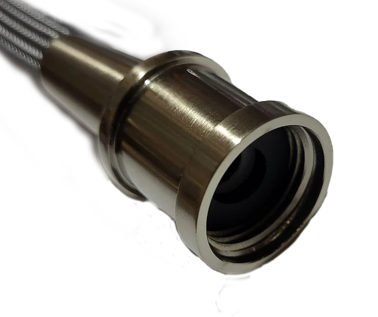 59-1/2" Magnetic Brushed Nickel Faucet Hose for 13/16" Spray Head - Image 3