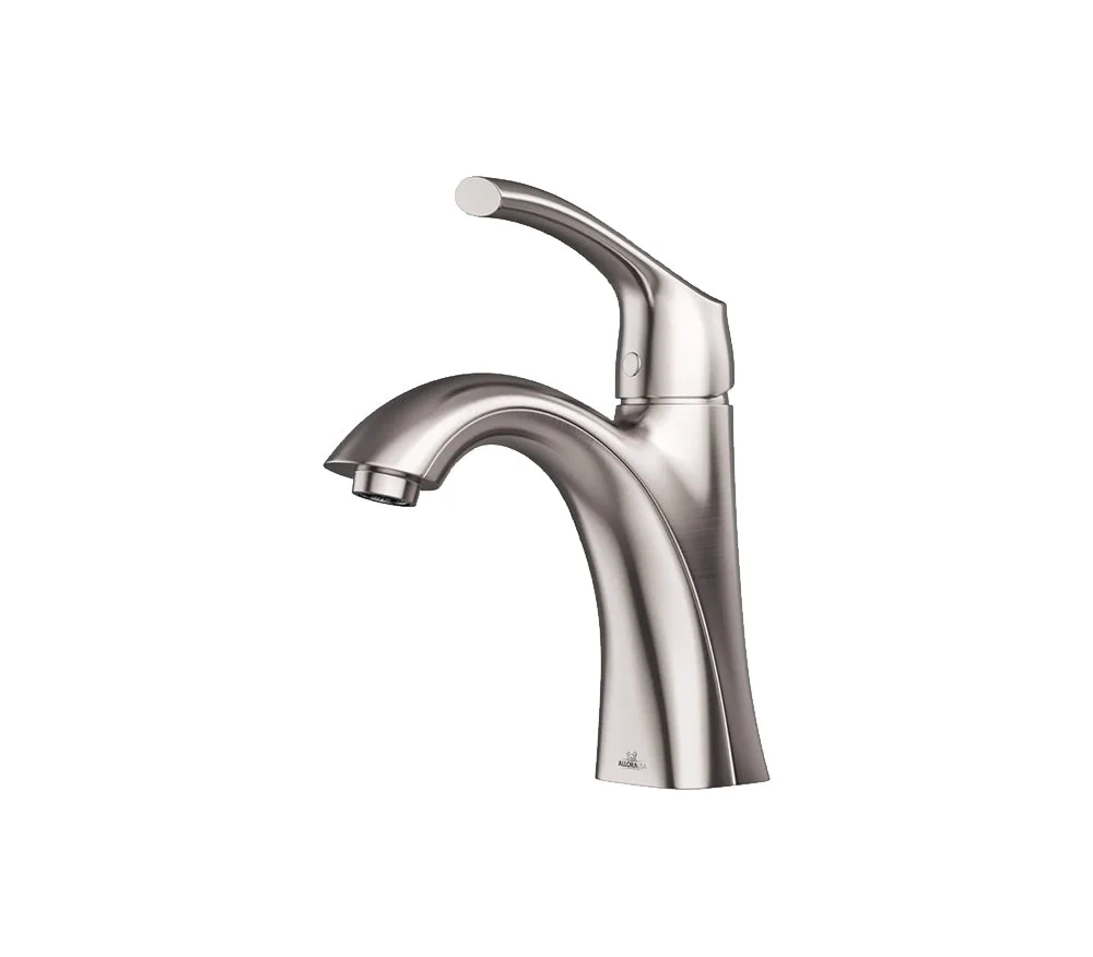 Single Hole 1-Handle Bathroom Faucet with Pop-up Drain in Brushed Nickel - Image 6