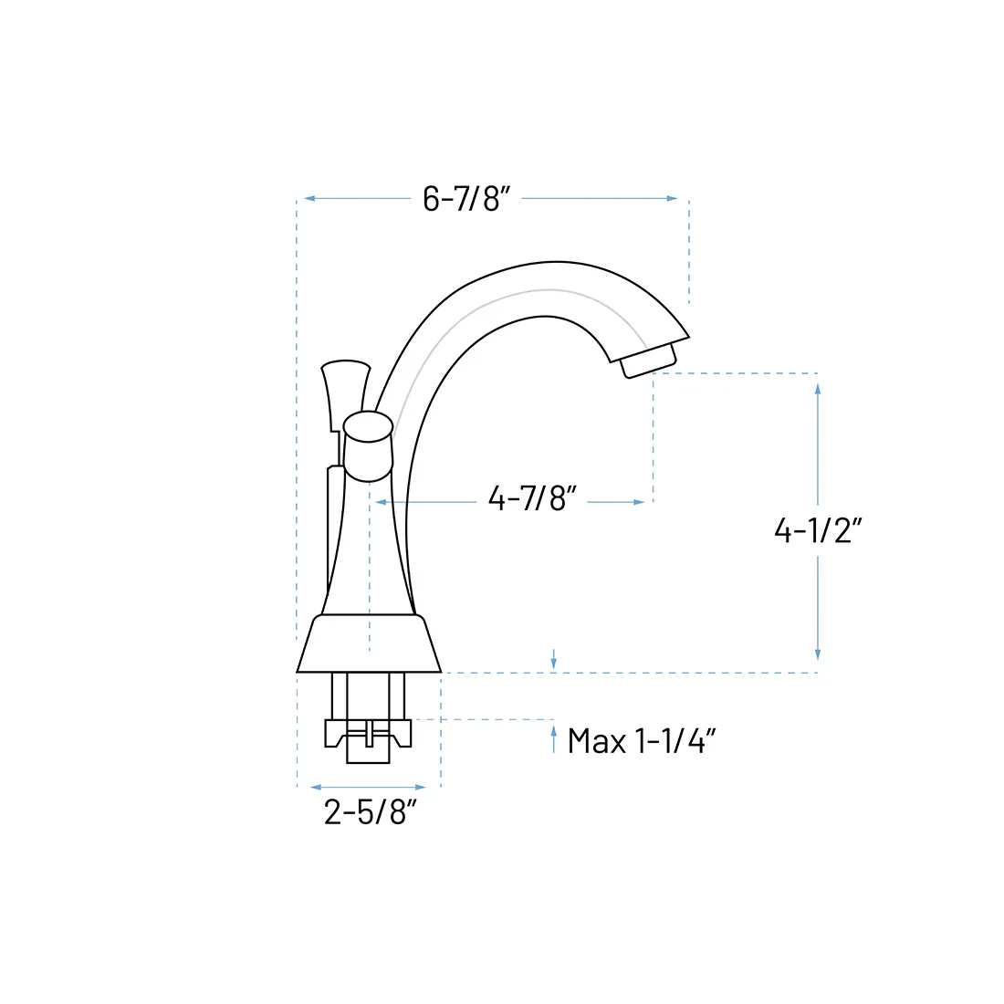 Two Handle Centerset Bathroom Faucet with Pop-up Drain in Brushed Nickel - Image 3