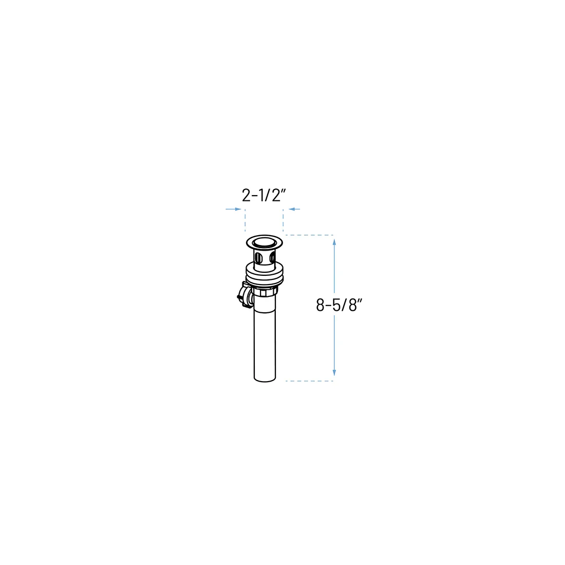 Brushed Nickel Single Handle Bathroom Faucet with Push Drain – Round Base - Image 4