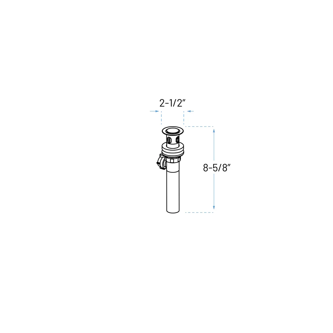 Matte Black 1-Hole Single Handle Bathroom Faucet with Pop-up Drain - Image 4