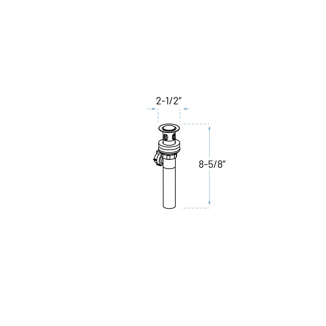 Brushed Nickel Single Handle Bathroom Faucet with Pop-up Drain - Image 4