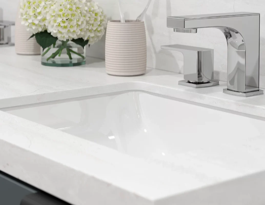 Chrome Widespread Two Handle Bathroom Faucet with Pop-up Drain - Image 5
