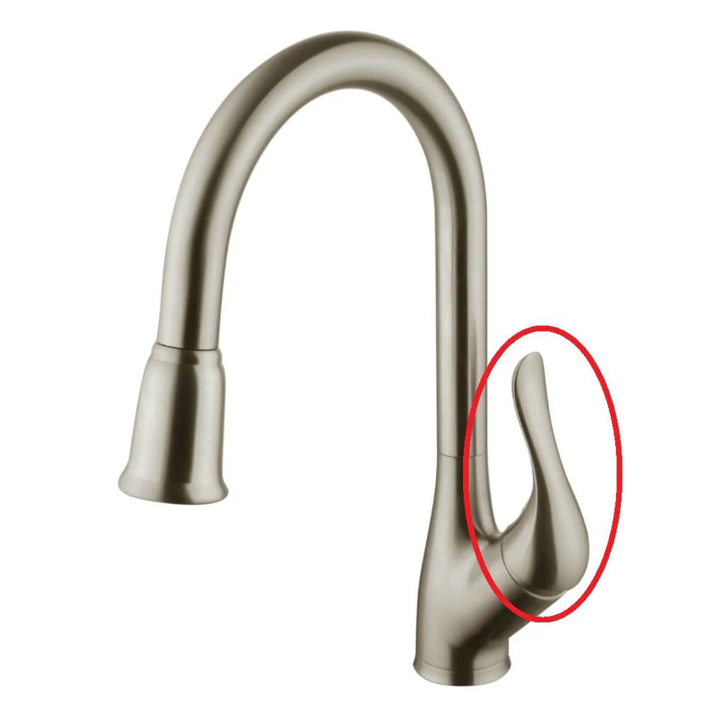 Brushed Nickel Faucet Handle - Image 2