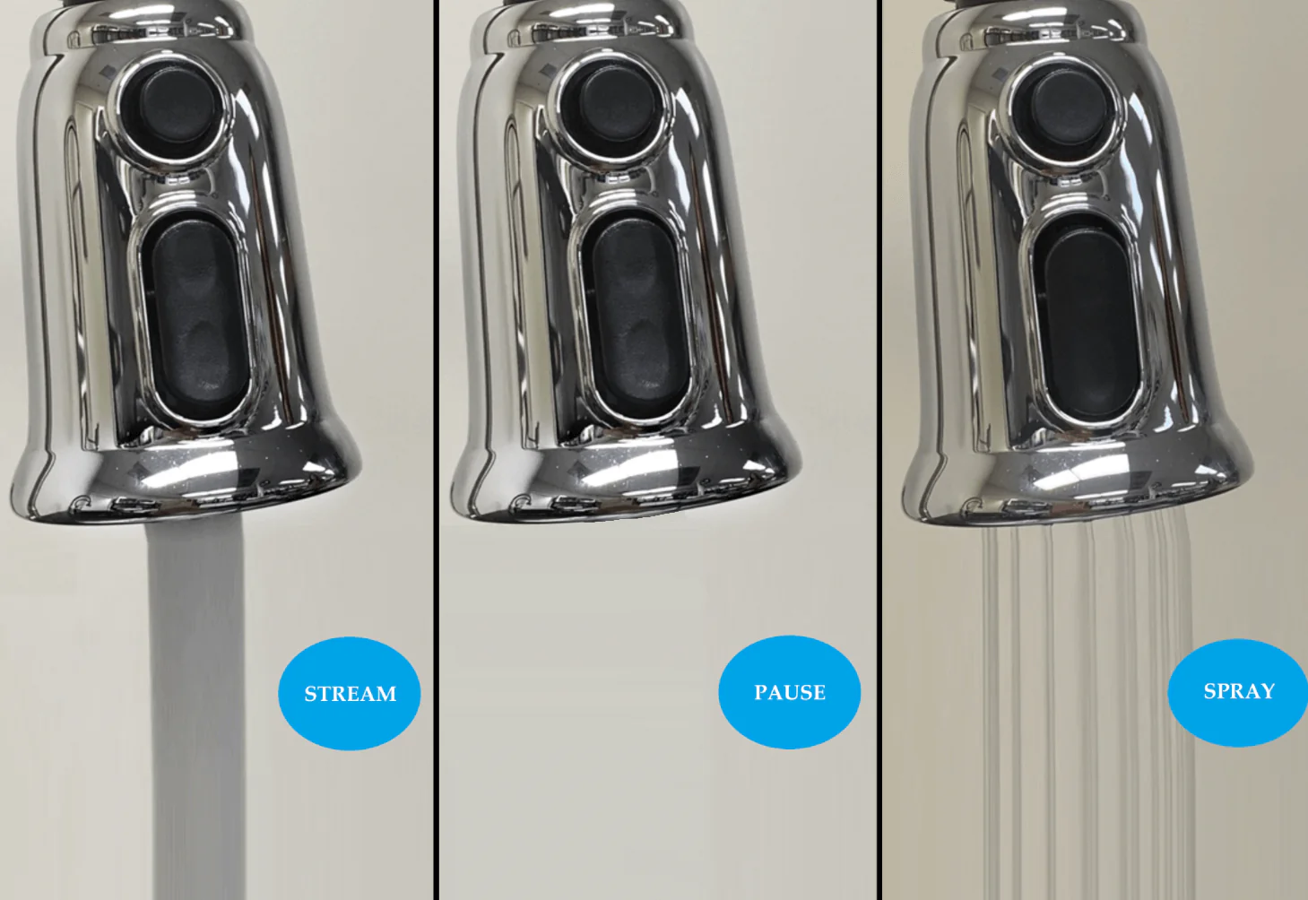 Pull-Down Sprayer Single Handle Kitchen Faucet in Chrome - Image 5