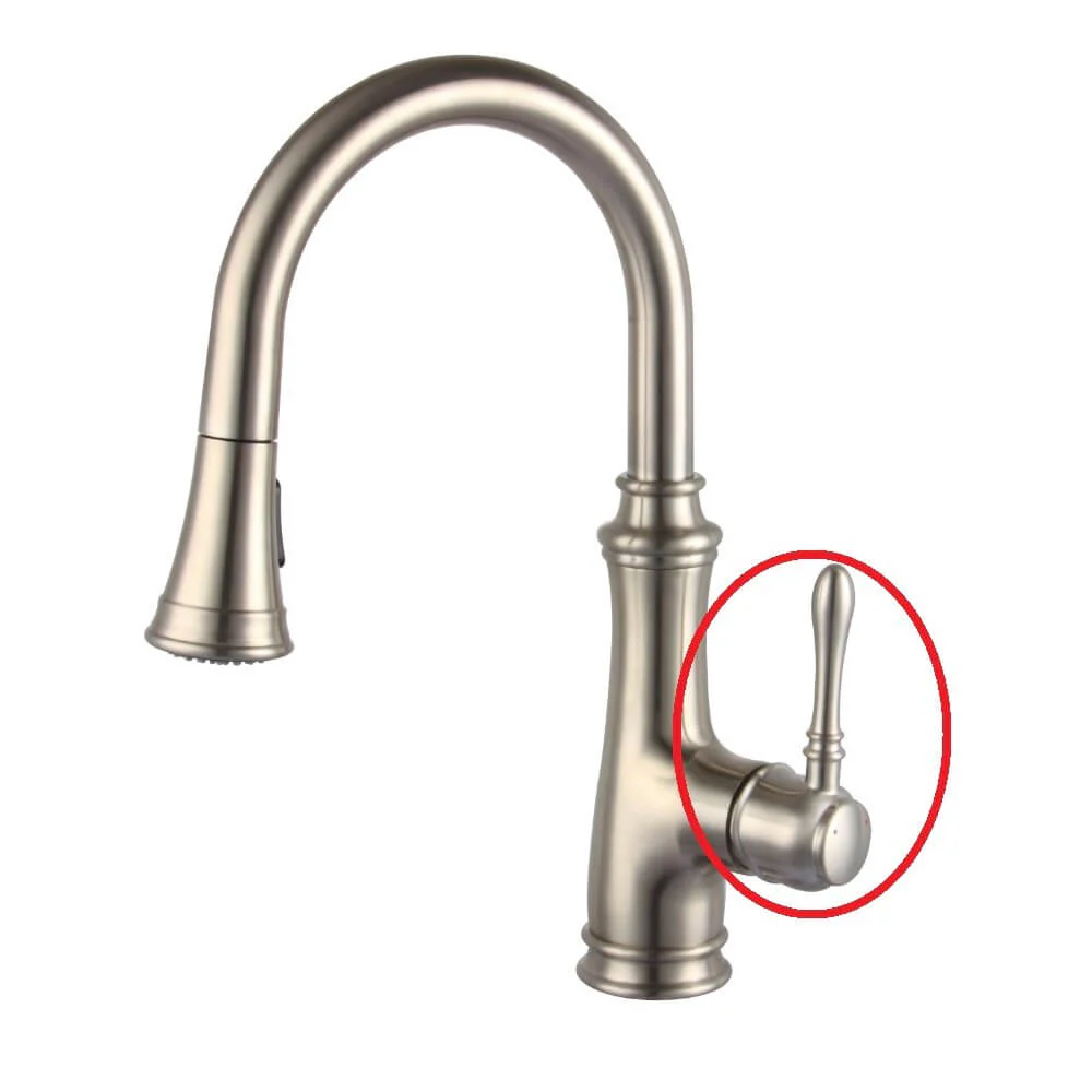 Brushed Nickel Faucet Handle - Image 2
