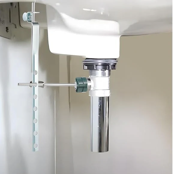 Chrome Stainless Steel Bathroom Popup Drain with Lift Rod - Image 3