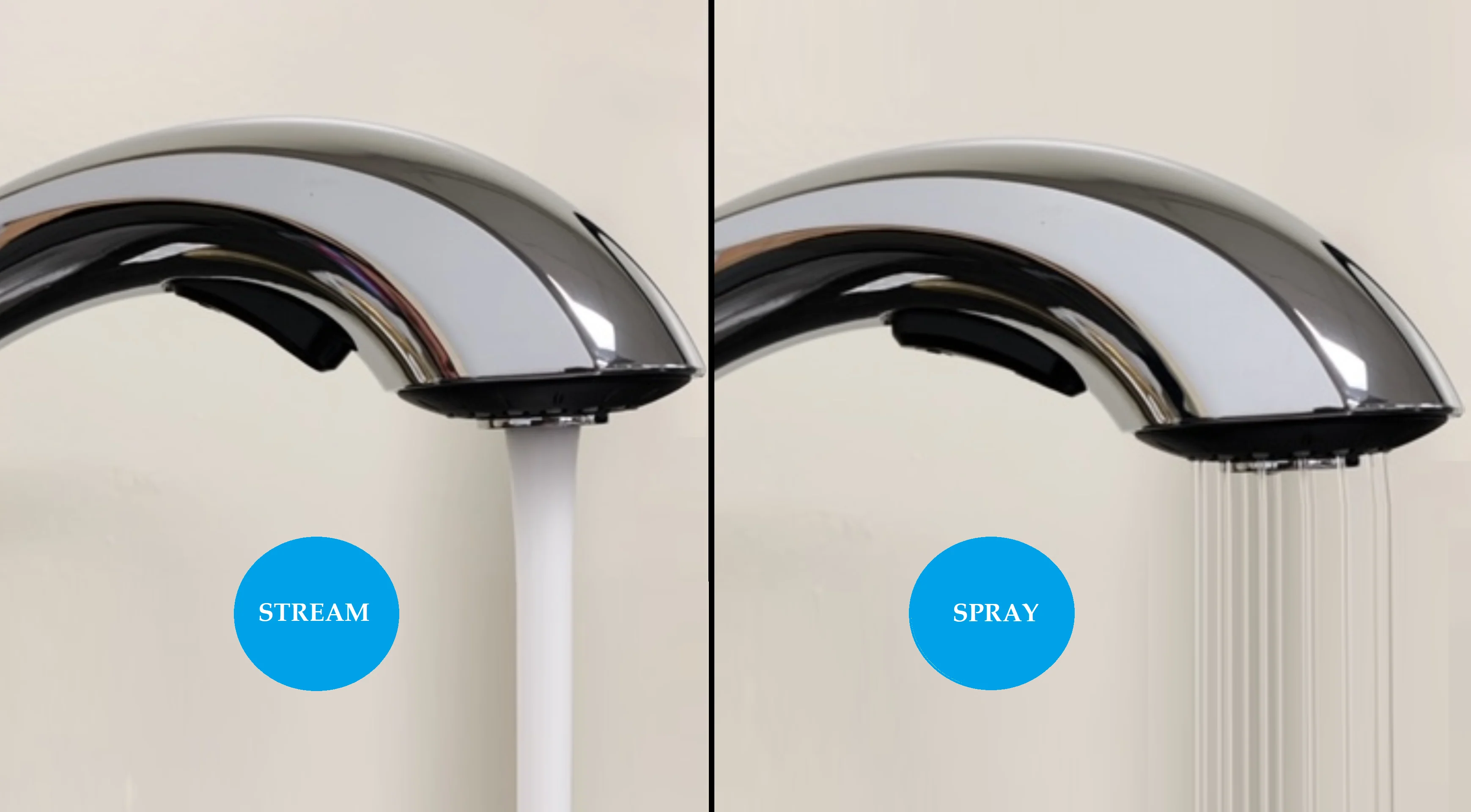Two-Function Chrome Pullout Kitchen Faucet Spray Head - Image 2