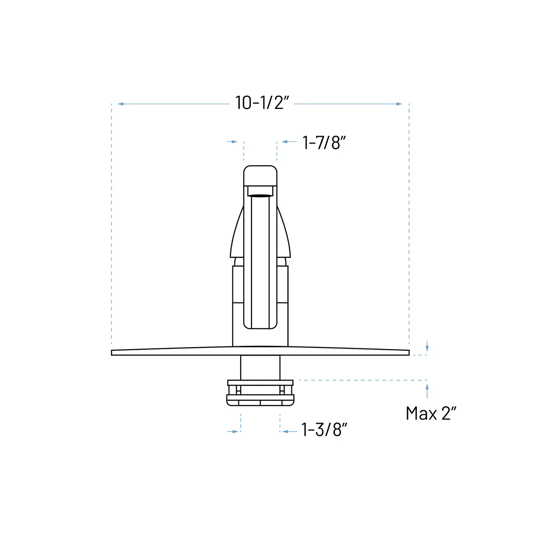 Single Handle Low Arc Deck Mounted Kitchen Faucet with Deckplate in Chrome - Image 3