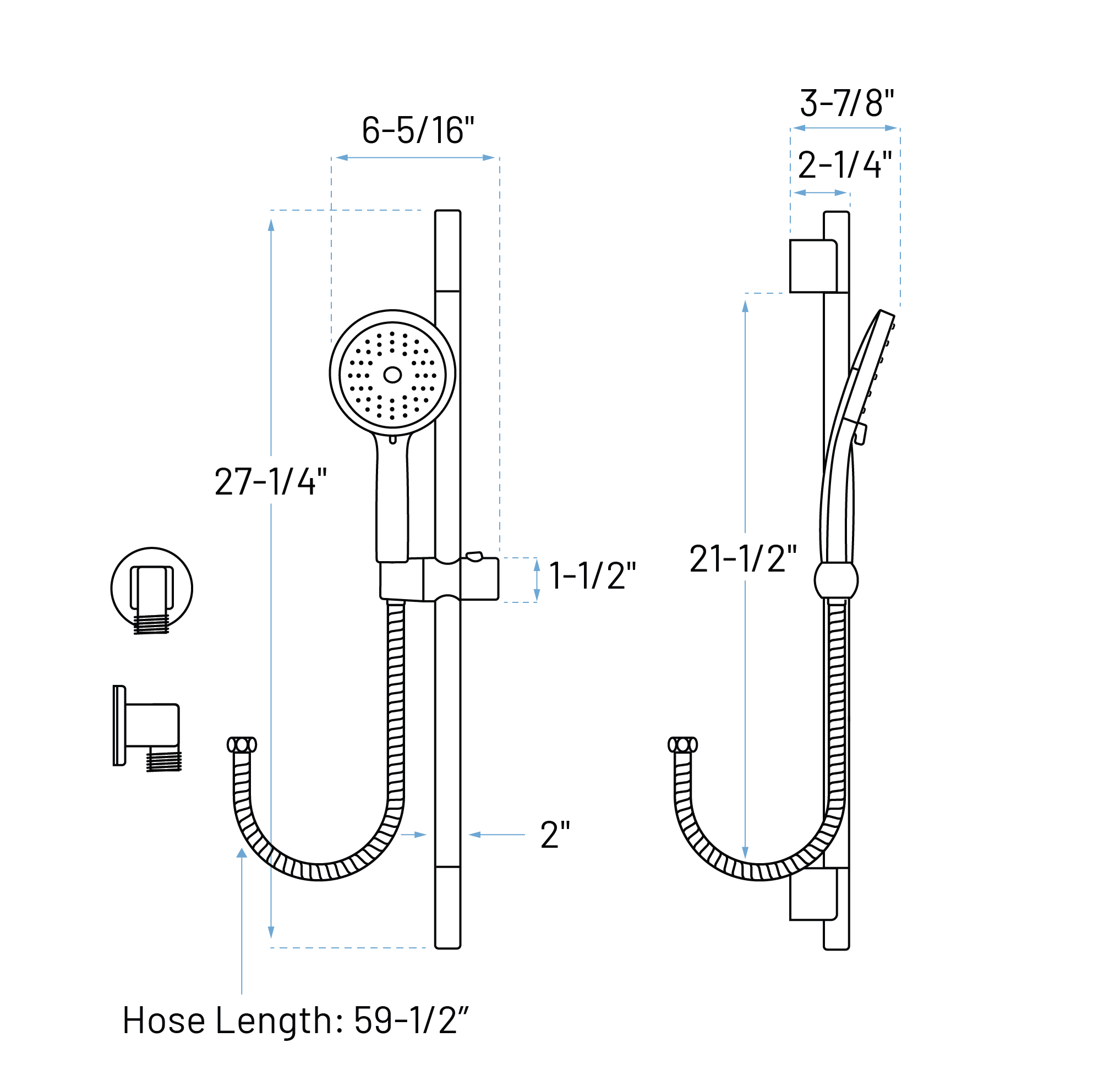 Brushed Nickel Single Handle Tub and Shower Trim Kit with Integrated Diverter and Hand Shower - Image 2