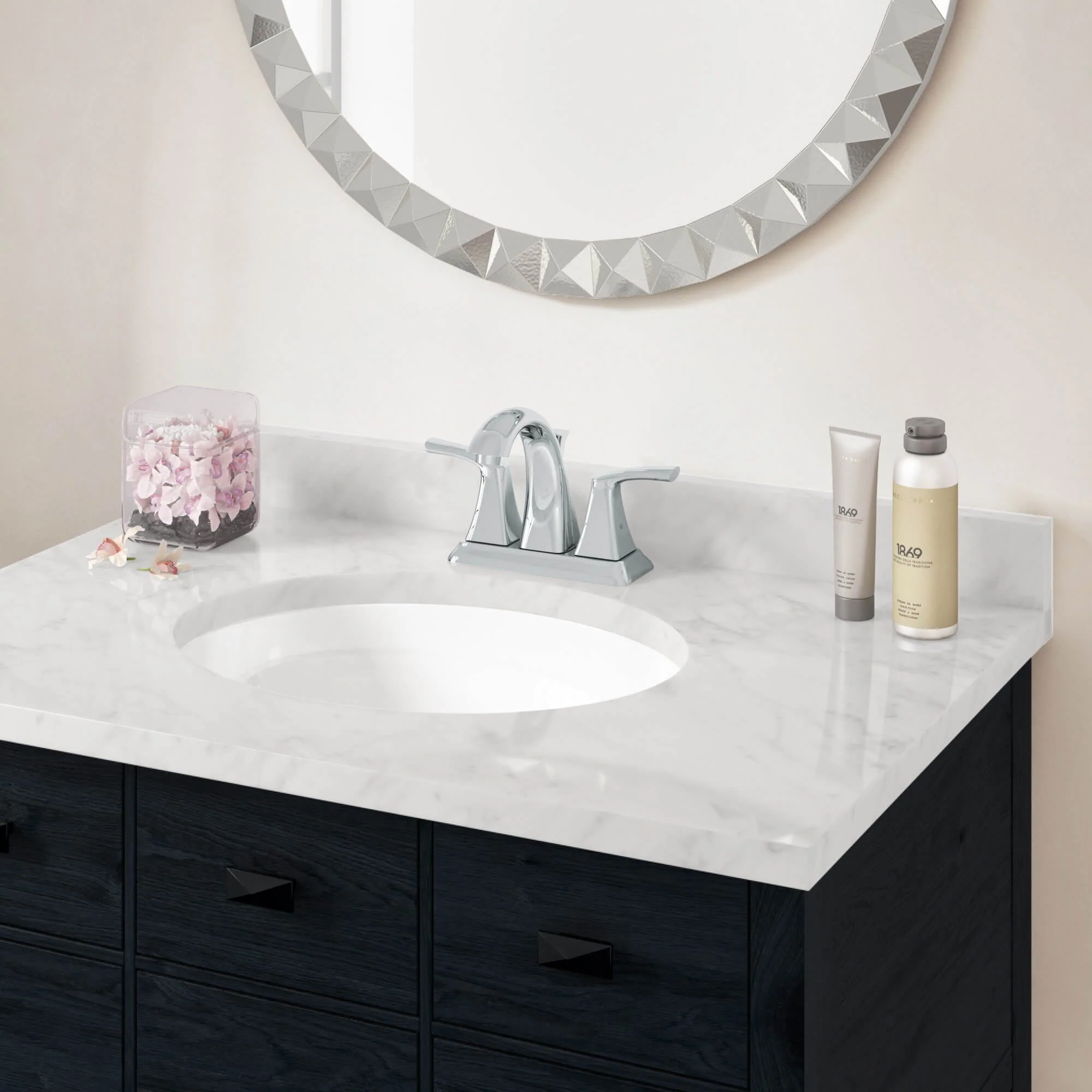 18-1/2" Oval Porcelain Undermount Bathroom Sink with Overflow Drain in White - Image 4