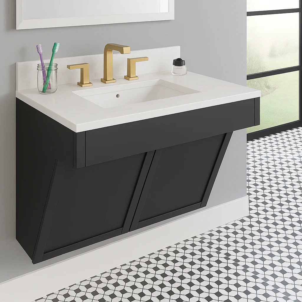 21" x 15" Shallow White Porcelain Undermount ADA Rectangular Bathroom Sink - Image 3