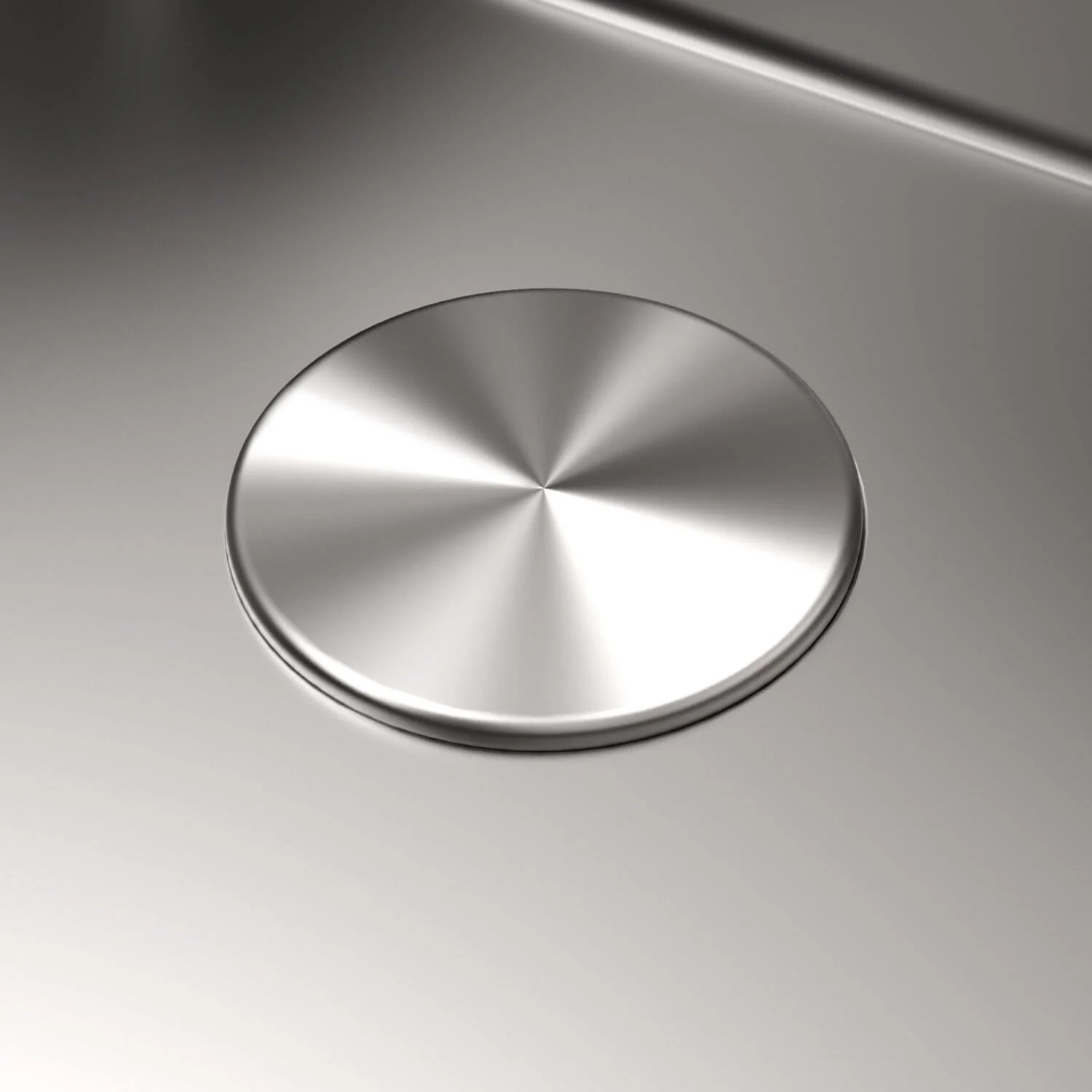 5-3/4" Stainless Steel Decorative Cap Flow Cover for Drain - Image 3