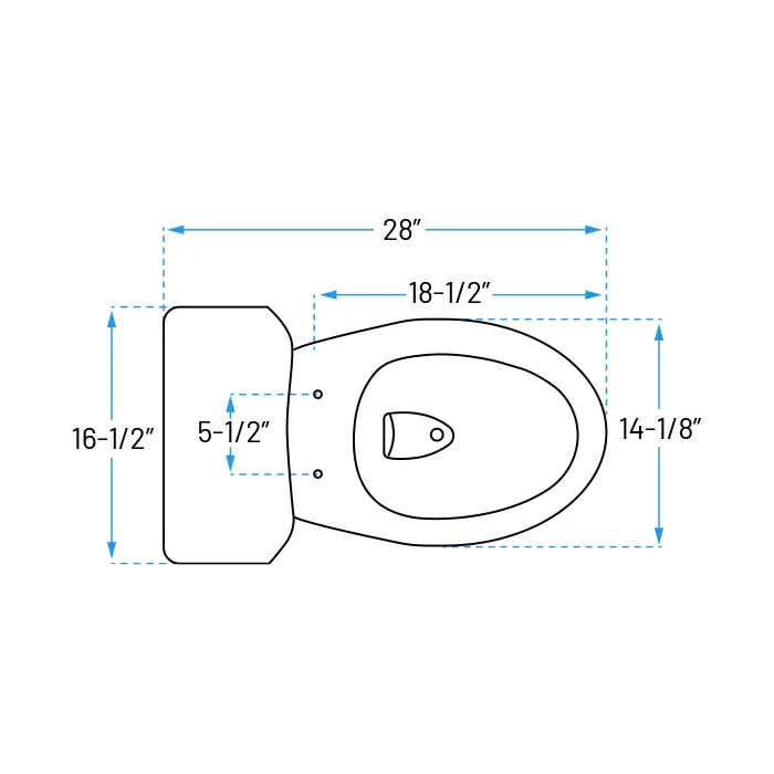Dual-Flush Two-Piece Elongated Comfort Height Toilet - Image 3