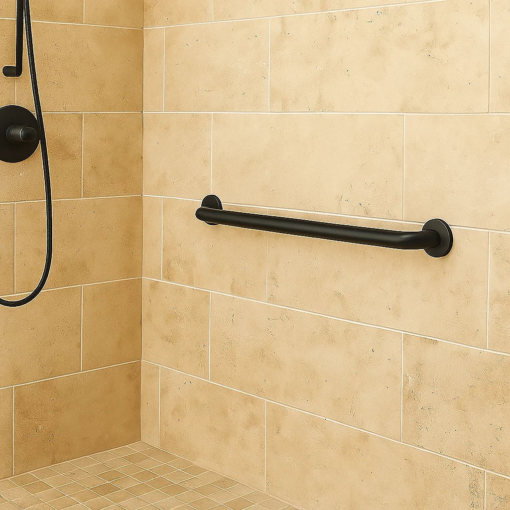 ADA-Compliant Safety Stainless Steel Grab Bar with 500 Pound Capacity - Image 4