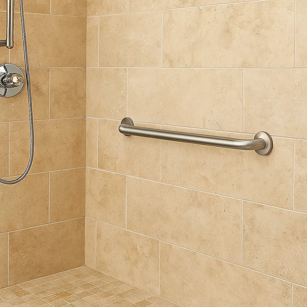 ADA-Compliant Safety Stainless Steel Grab Bar with 500 Pound Capacity - Image 5