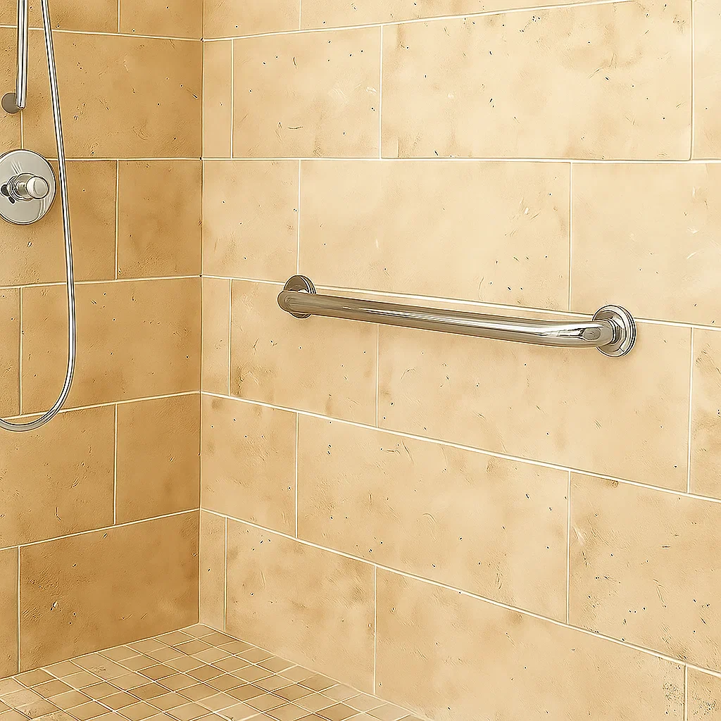 ADA-Compliant Safety Stainless Steel Grab Bar with 500 Pound Capacity - Image 6