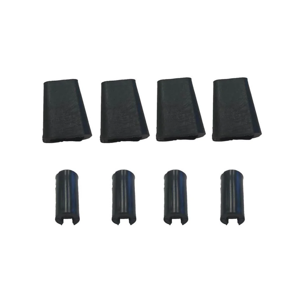 8-Pack Black Replacement Feet and Side Bumper Protectors for Sink Grid