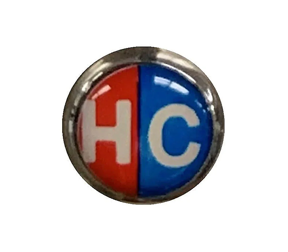 Blue and Red Hot/Cold Indicator Button - Image 3