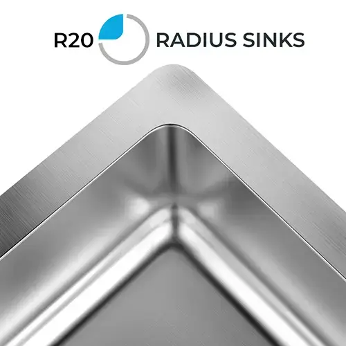 23" Small Steel Undermount Stainless Single Bowl Kitchen Sink - Image 4