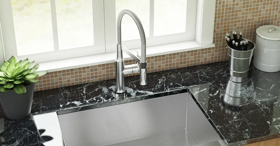 30" Zero Radius Farmhouse Apron Front Stainless Steel Single Bowl Kitchen Sink - Image 4