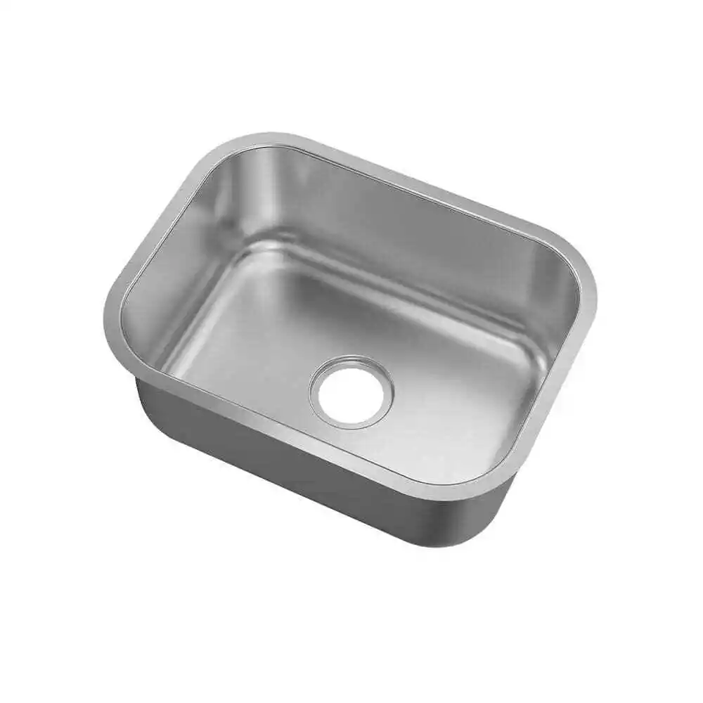 23" Undermount Stainless Steel Single Bowl Kitchen Sink - Image 5