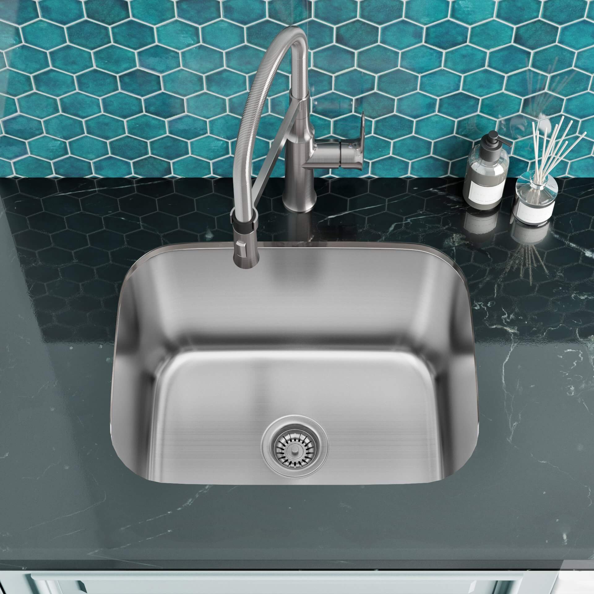 23" Stainless Steel Deep Undermount Laundry Sink - Image 3