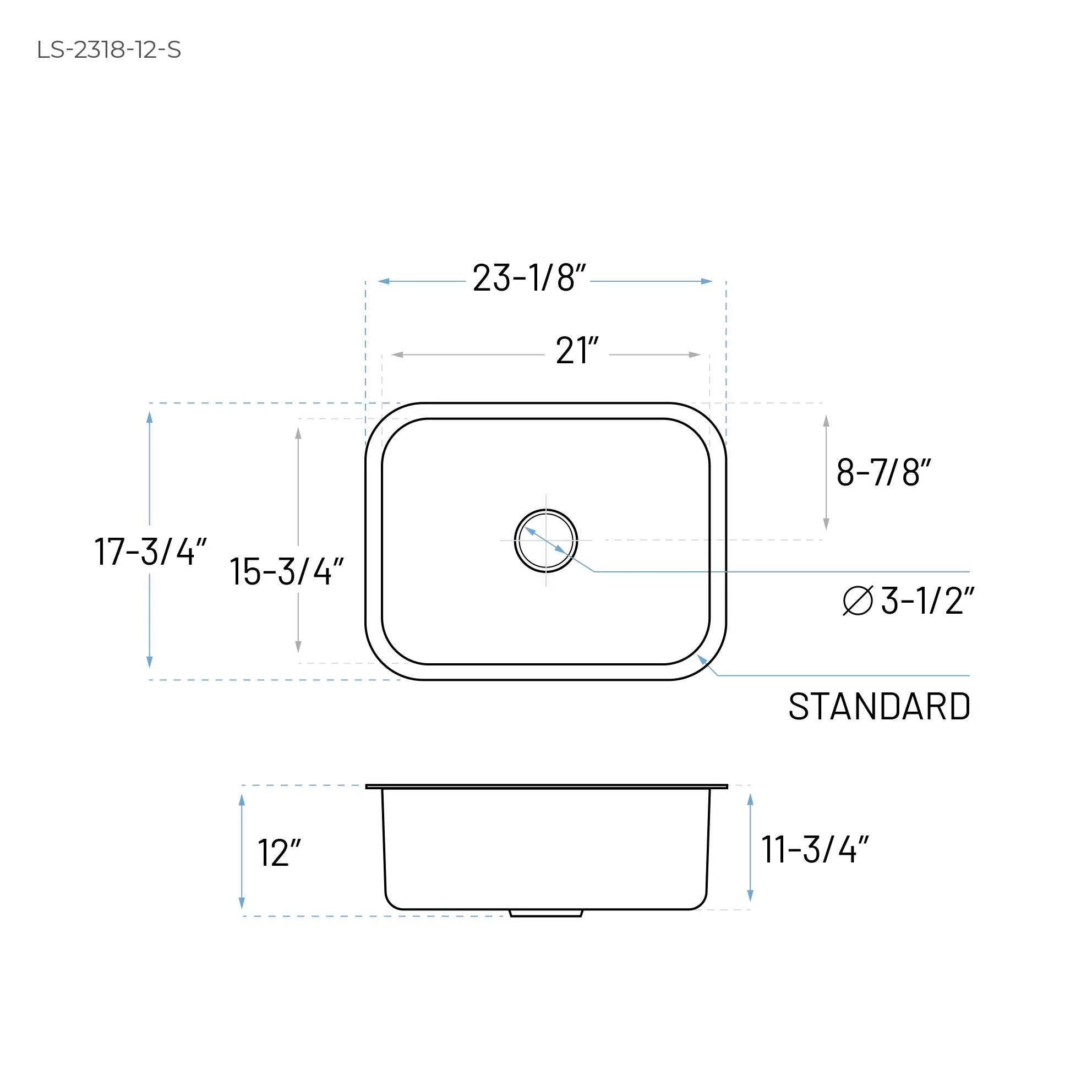23" Stainless Steel Deep Undermount Laundry Sink - Image 6