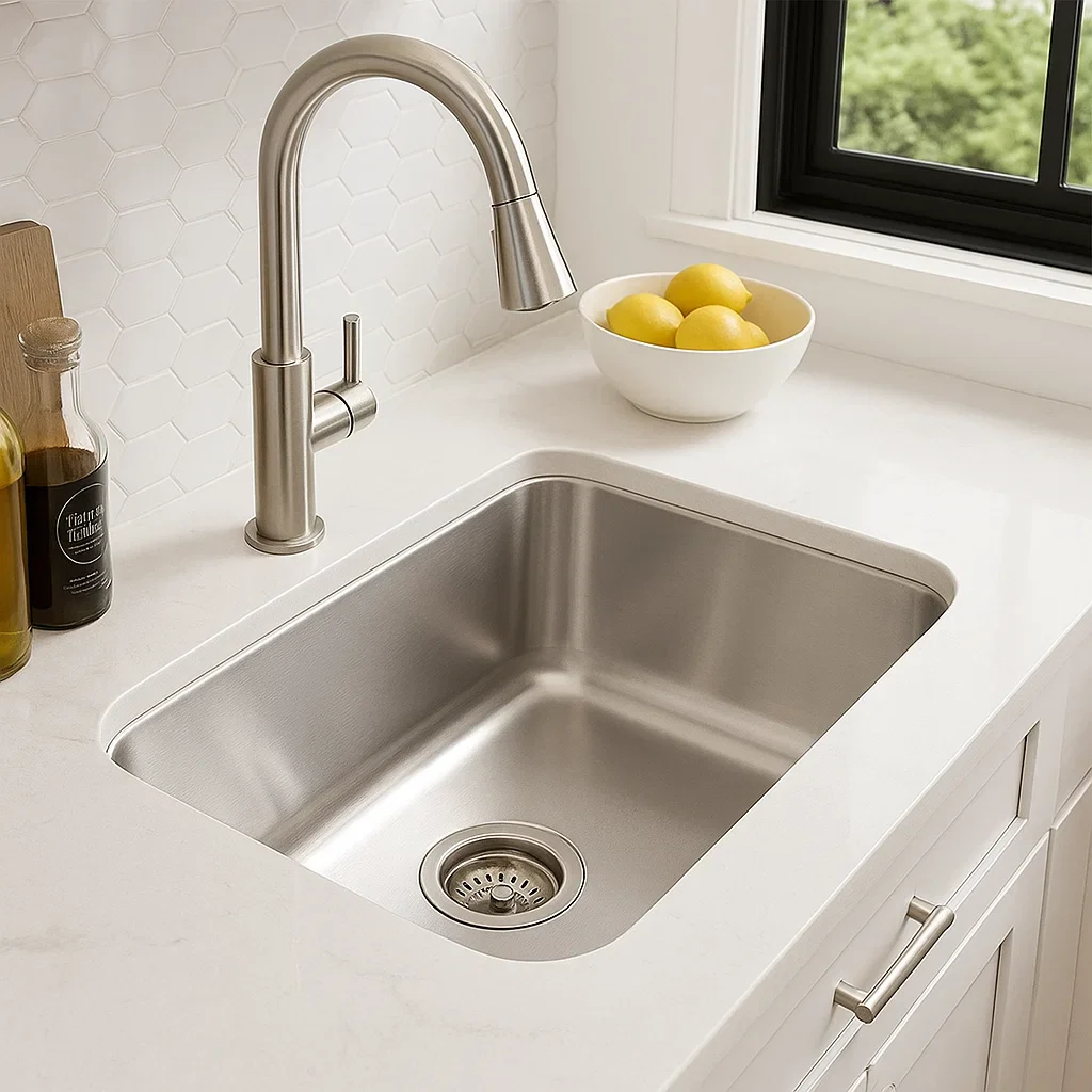 Stainless Steel Basket Strainer for 3-1/2" Kitchen Sink Drains - Image 3