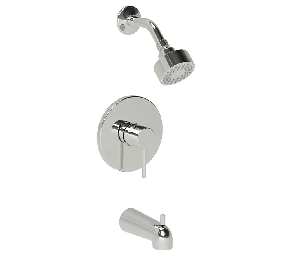 Serenica Chrome Single Handle Tub and Shower Faucet Trim Kit with Shower Head