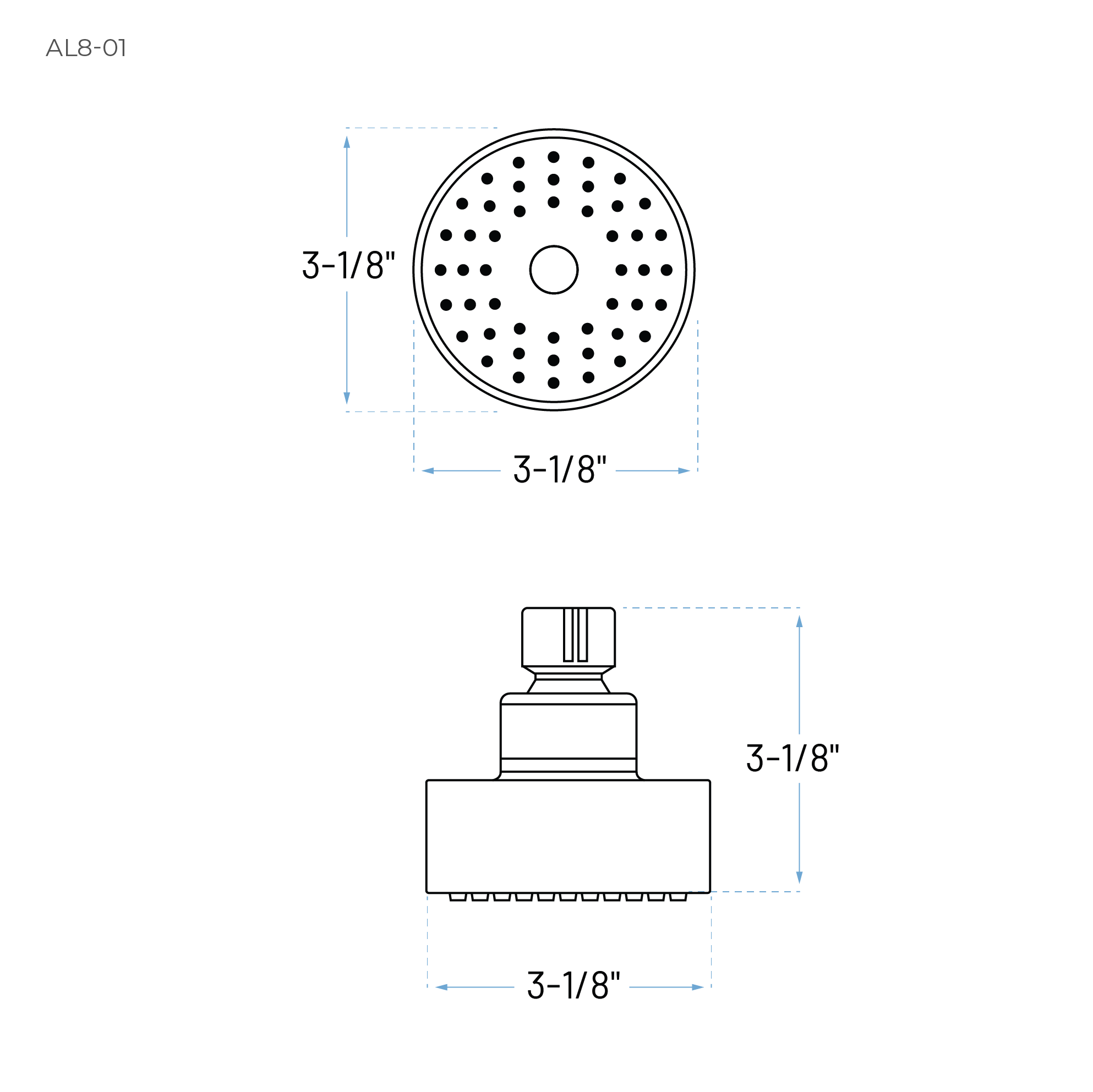 Serenica Chrome Single Handle Tub and Shower Faucet Trim Kit with Shower Head - Image 3