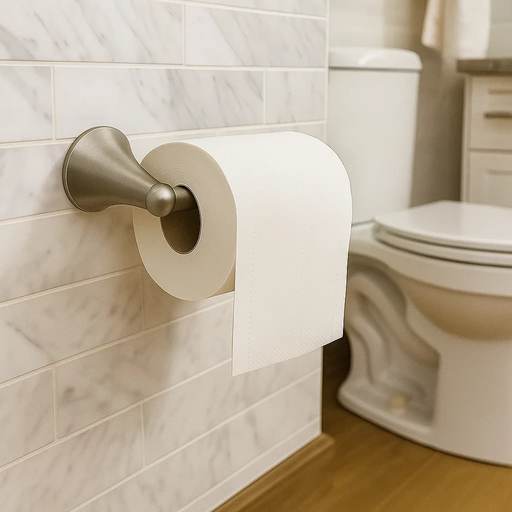 Verdessa Brushed Nickel Four-Piece Bathroom Accessory Set - Image 4