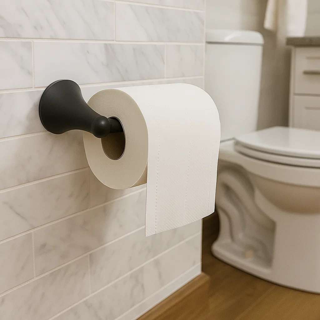 Verdessa Matte Black Four-Piece Bathroom Accessory Set - Image 3