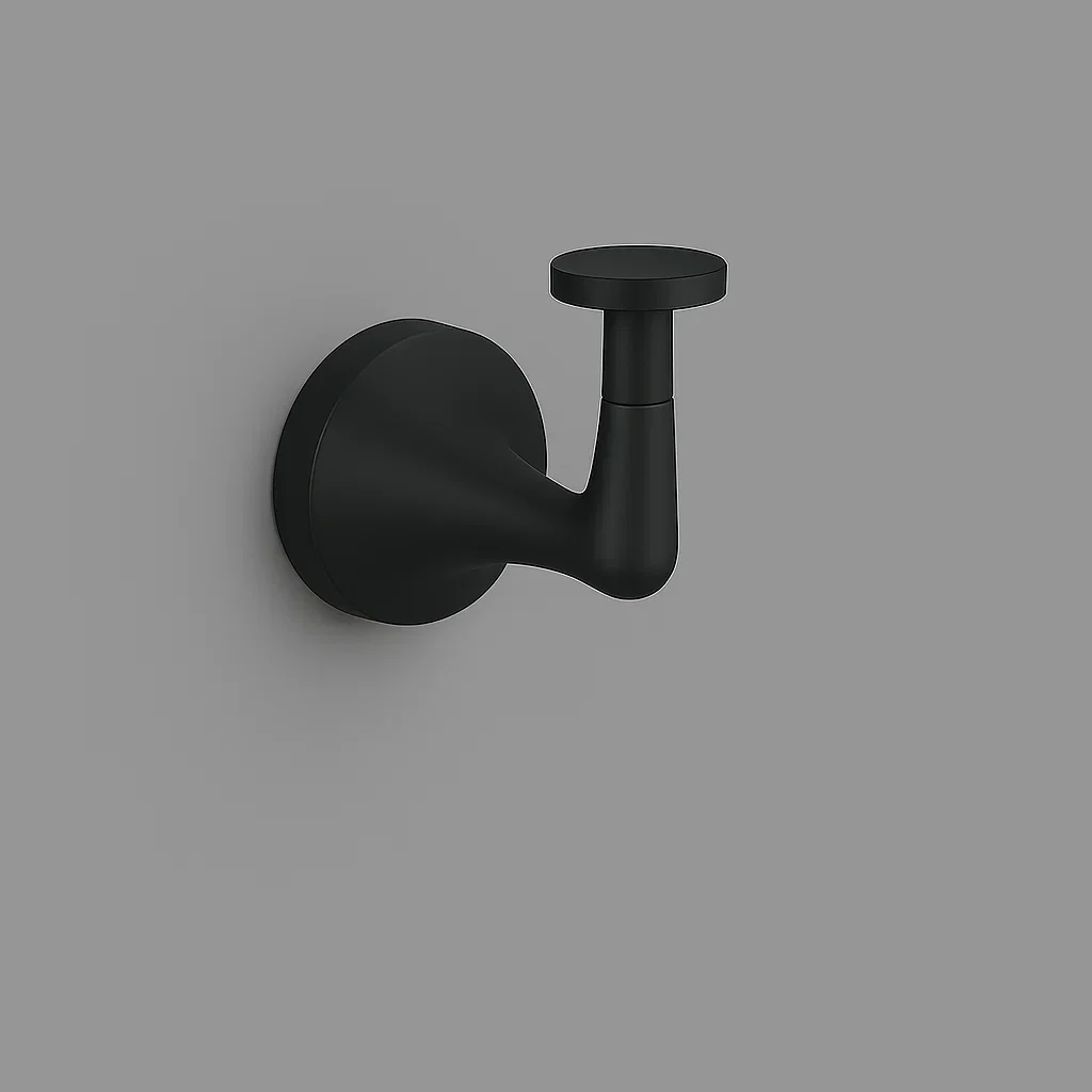 Verdessa Matte Black Four-Piece Bathroom Accessory Set - Image 4